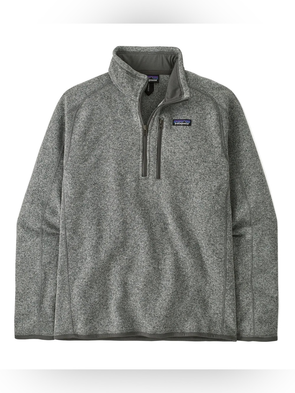 Patagonia Men’s XL Better Sweater Gray Quarter-Zip Fleece Pullover